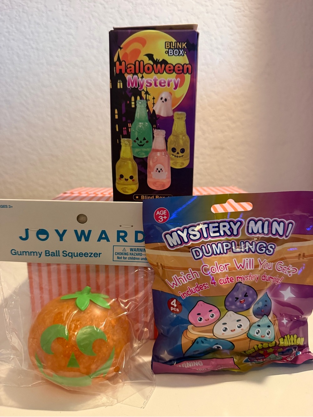🎃🎃Pumpkin Squish Ball -Halloween Mystery Box Bottle,👻👻Mystery mini Dumpling🎃🎃